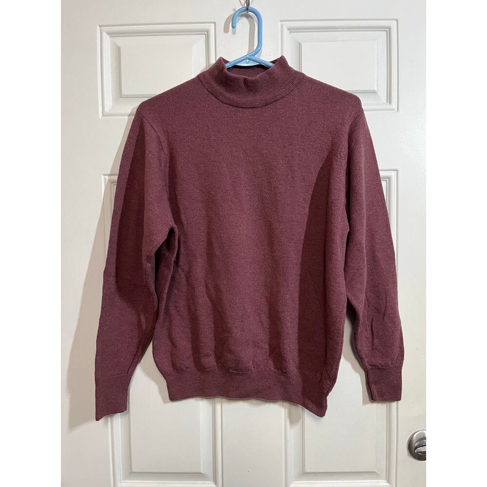 Vintage Byford Wool Turtleneck Sweater Men’s M Made in England Maroon Red